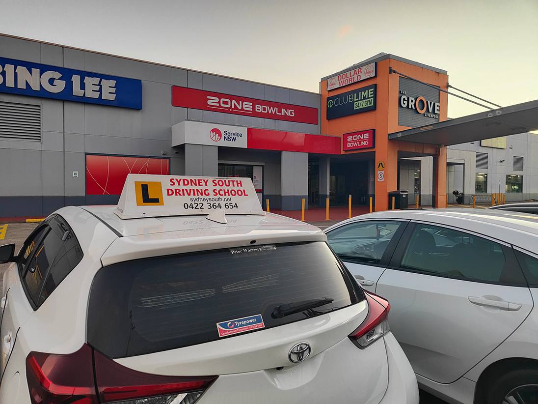 Sydney South Driving School test preparation lesson on a Service NSW test route