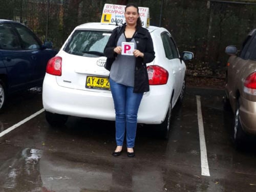 Congratulations on passing your test Emily