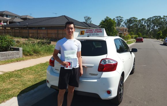 Passed the driving test on Jan 24, 2019